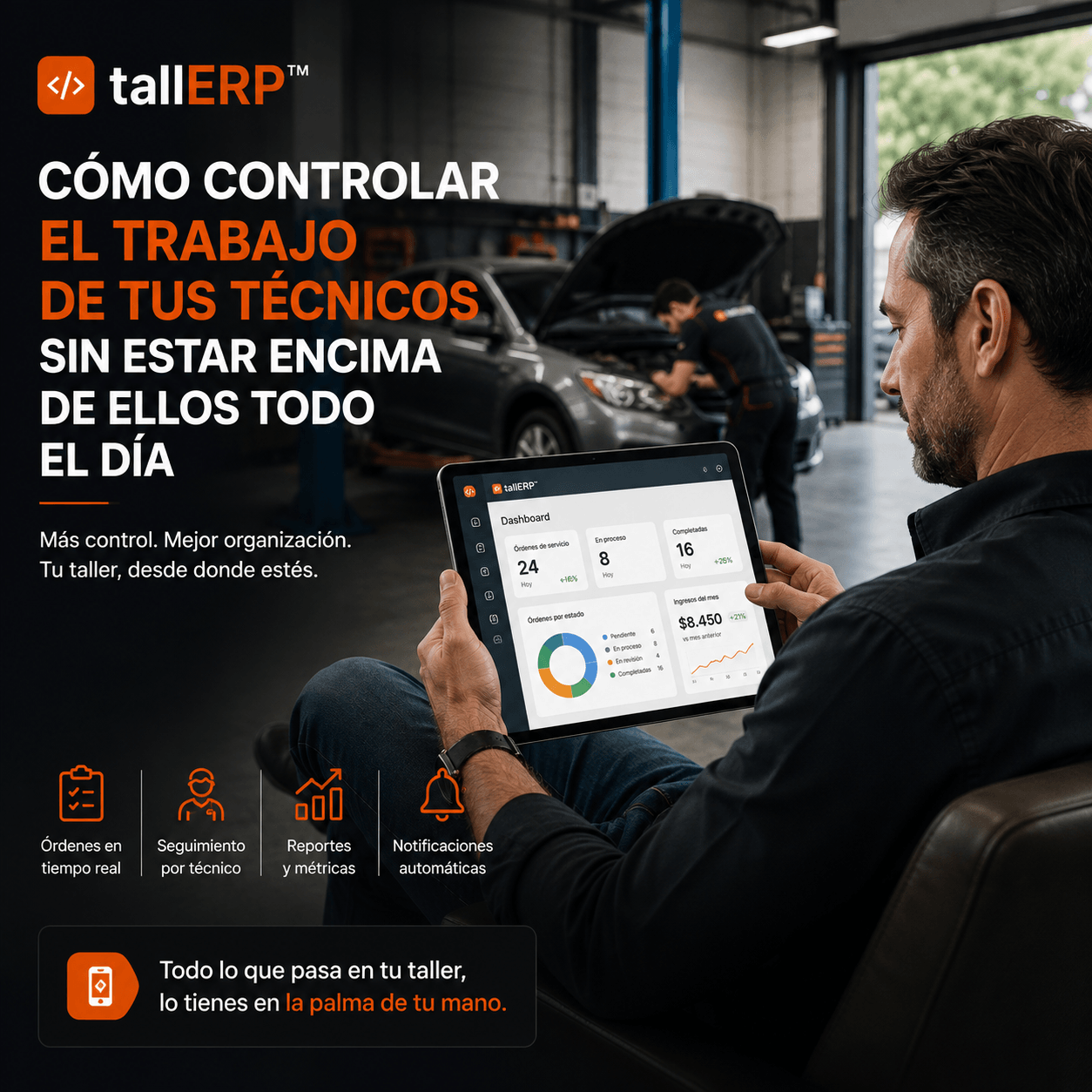 Cómo controlar el trabajo de tus técnicos sin estar encima de ellos todo el día