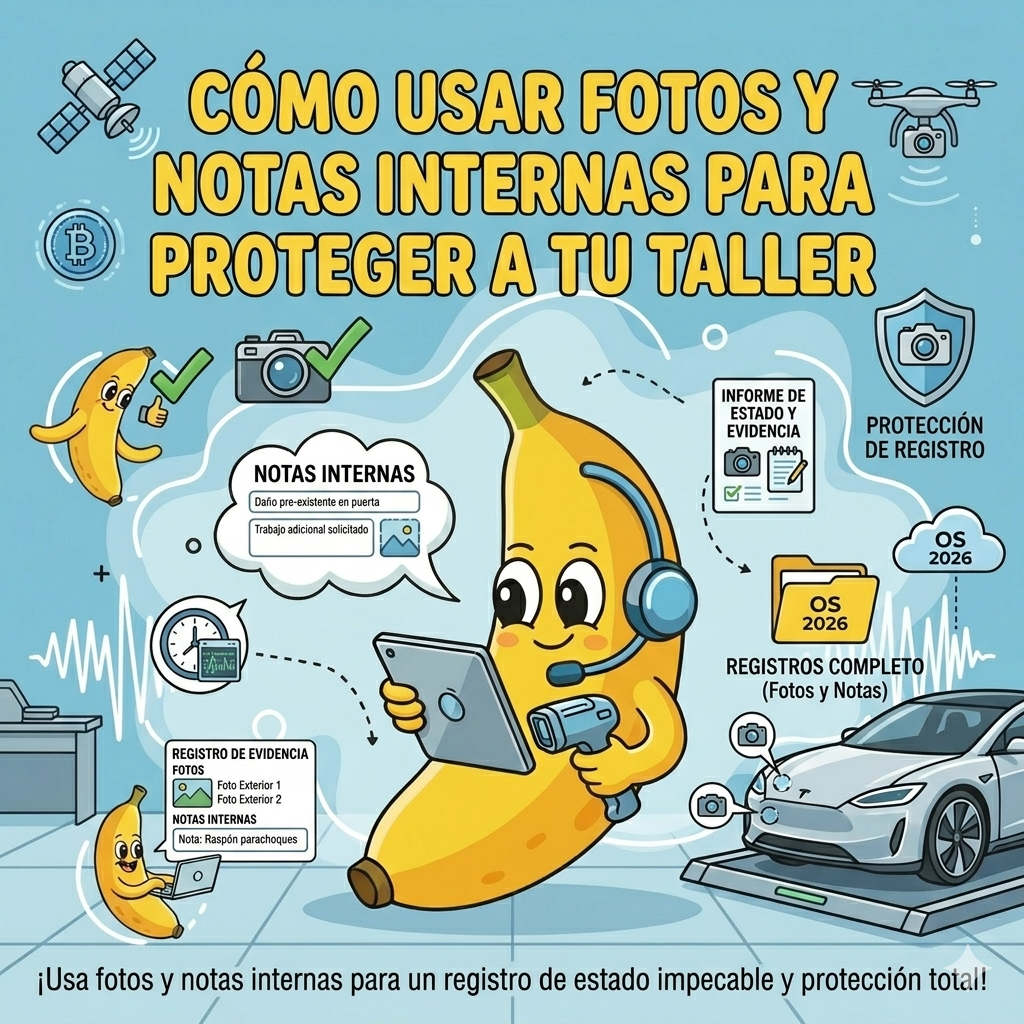 Cómo usar fotos y notas internas para proteger a tu taller