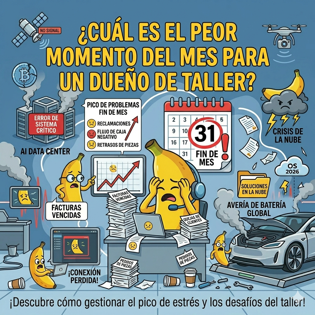¿Cuál es el peor momento del mes para un dueño de taller? 